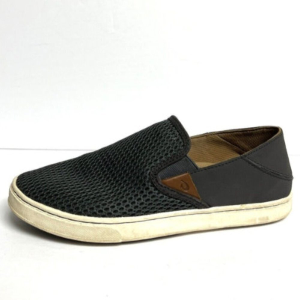 Olukai Womens Pehuea Slip On Gray Size 7.5 M
